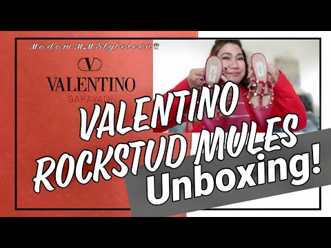 unboxing valentino shoes