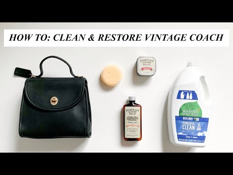 cleaning vintage coach leather purse