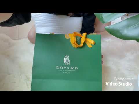 Unboxing GOYARD Portefeuille Pochette Entry Level Bag