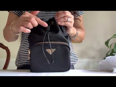 UNBOXING PRADA CROSSBODY TESSUTO SAFFIANO NERO BAG // LUXURY